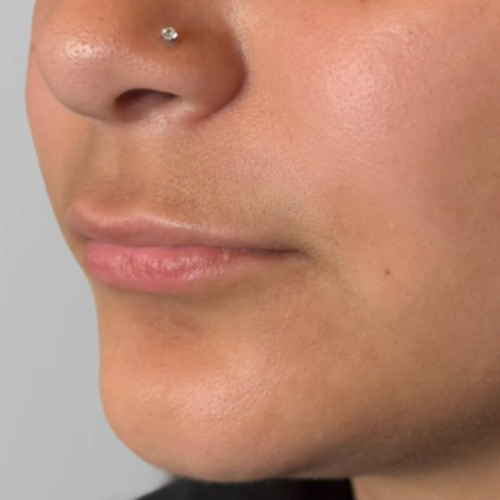 a close up of a person