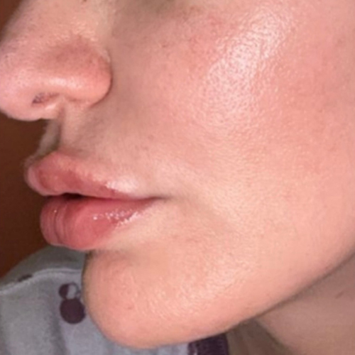 a close up of a person
